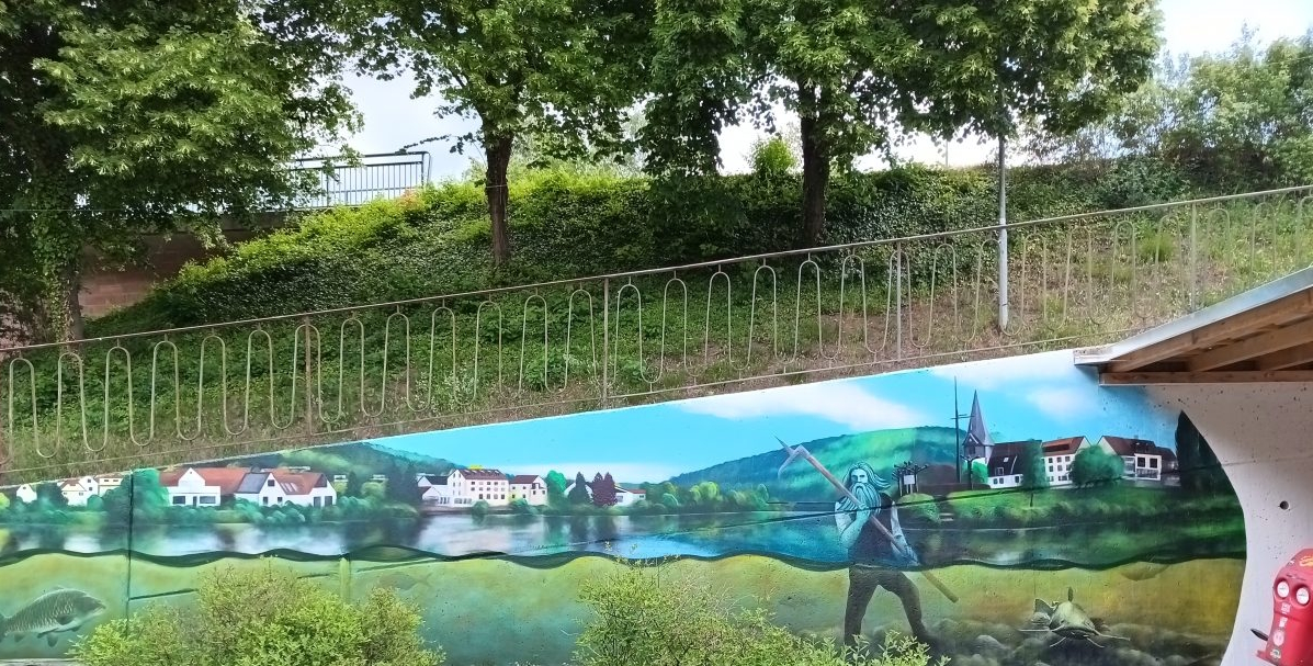 Brückenaufgang Neckargemünd für Button